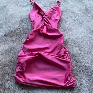 Lucy in the sky hot pink hoco dress